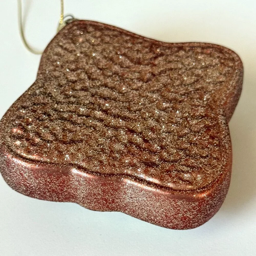 Christmas Holiday Ornament Glass Blown Old World vtg inspired avocado toast